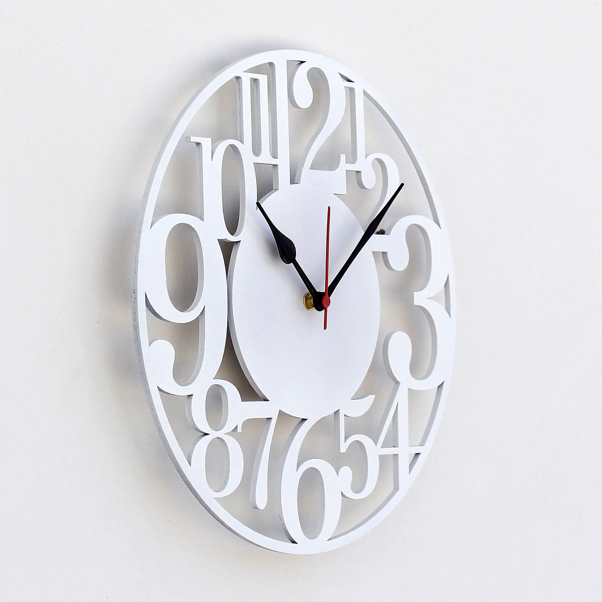 Large Black Numbers Round Wall Clock