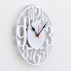 Large Black Numbers Round Wall Clock