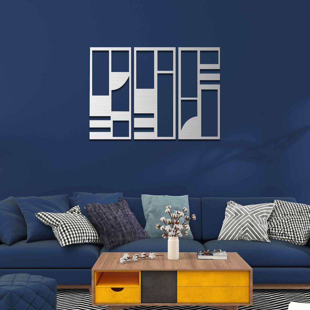 Minimalist office wall art design Set of 3