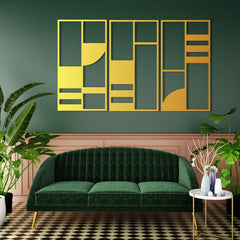 Minimalist office wall art design Set of 3