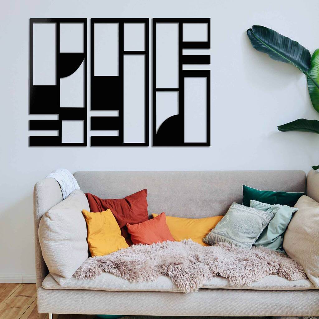 Minimalist office wall art design Set of 3