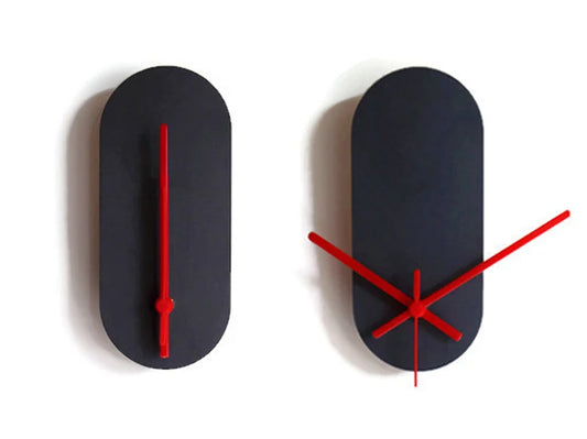 Minimalist Plain Oval Wall Clock