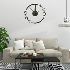Minimalist wall clock with numbers