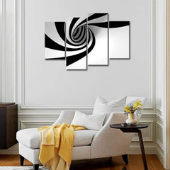 Modern abstract wall decor set of 4