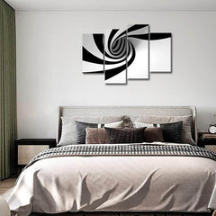 Modern abstract wall decor set of 4