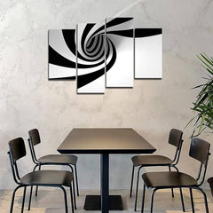 Modern abstract wall decor set of 4