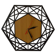 Modern Hexagonal Shape Wall Clock