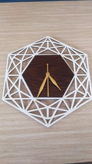 Modern Hexagonal Shape Wall Clock
