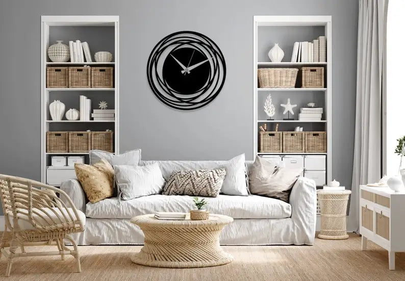 Modern living room wall clock