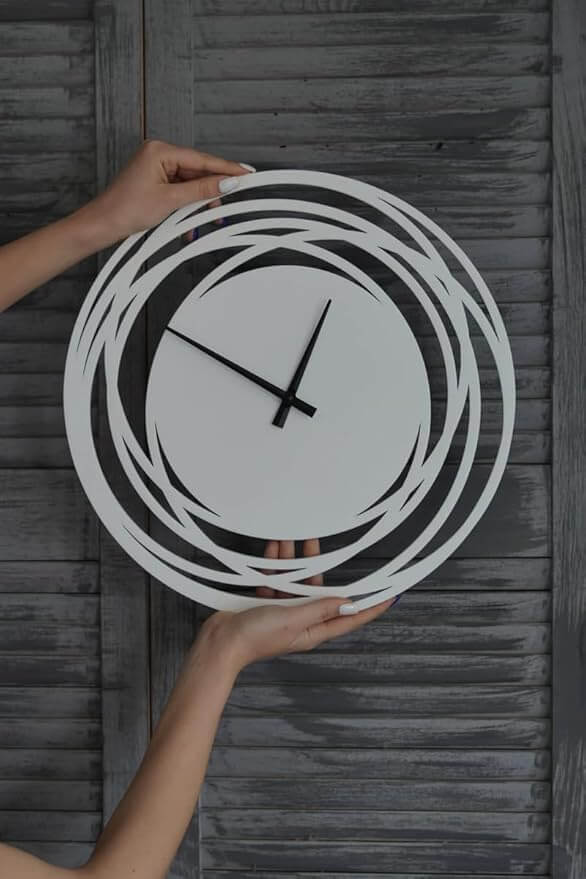 Modern living room wall clock