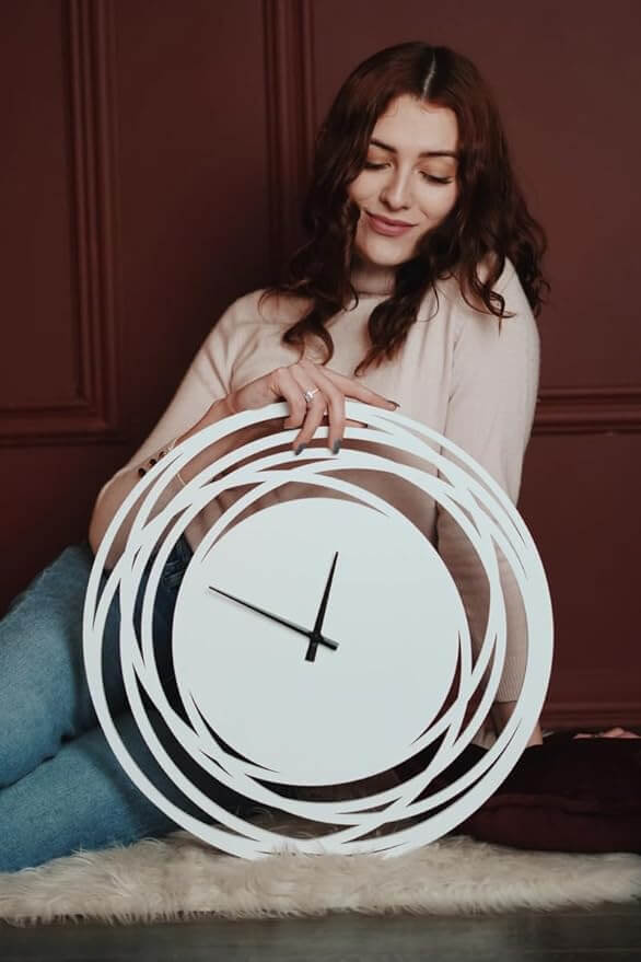 Modern living room wall clock