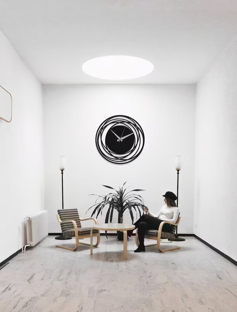Modern living room wall clock