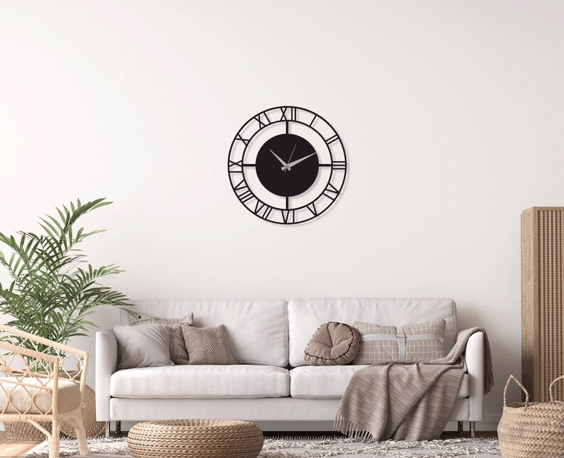 Modern Rounded Wall Clock