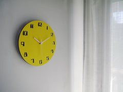 Modern Wall Clock Digital Words