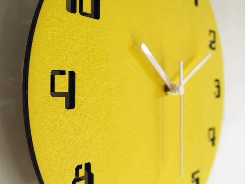Modern Wall Clock Digital Words