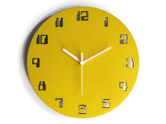 Modern wall clock digital words