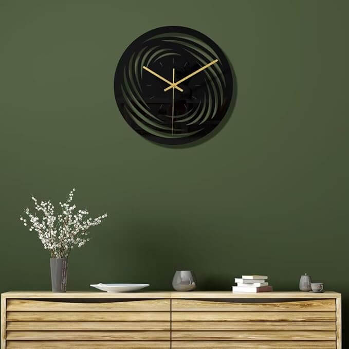 Round 3D modern wall clock
