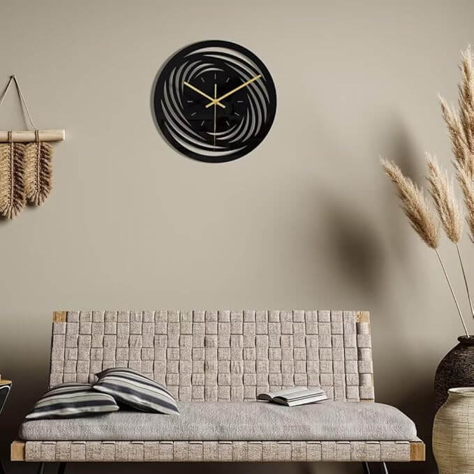 Round 3D modern wall clock