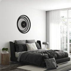 Round circles 3D geometric clock