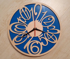 Rounded Modern Wall Clock