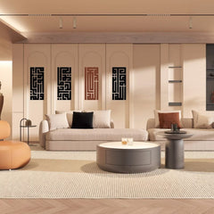 Set of 4 Surah Ikhlas Kufi Calligraphy Wall Decor