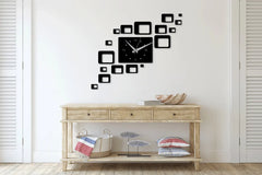 Square Blocks DIY Wall Clock