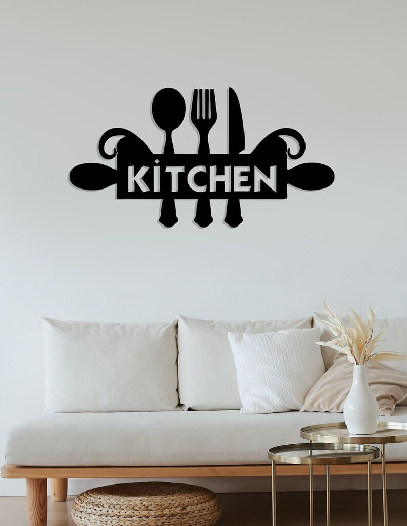Stylish Kitchen word wall sticker