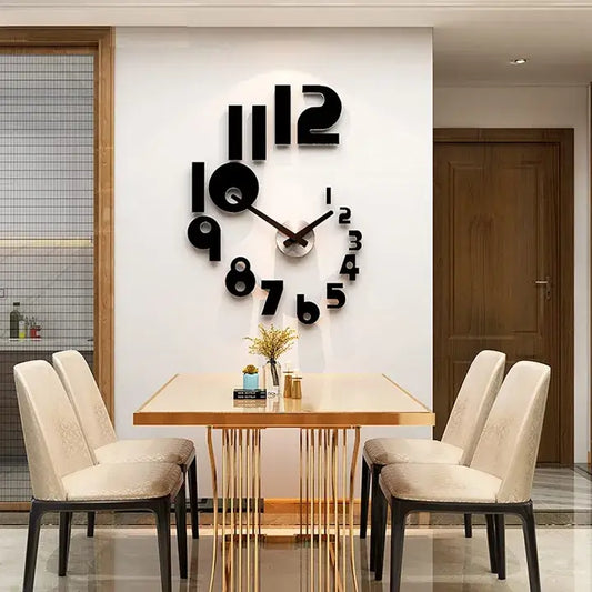 Stylish Small and Big Numbers Wall Clock