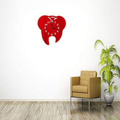 Tooth Shape Dental Office Clock