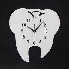 Tooth Shape Dental Office Clock