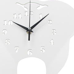 Tooth Shape Dental Office Clock