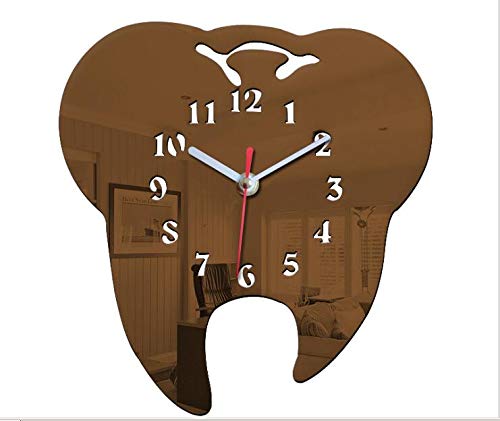 Tooth Shape Dental Office Clock