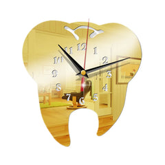 Tooth Shape Dental Office Clock