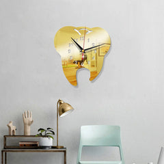 Tooth Shape Dental Office Clock