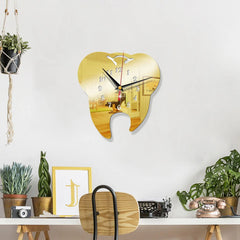 Tooth Shape Dental Office Clock