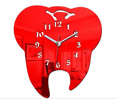 Tooth Shape Dental Office Clock